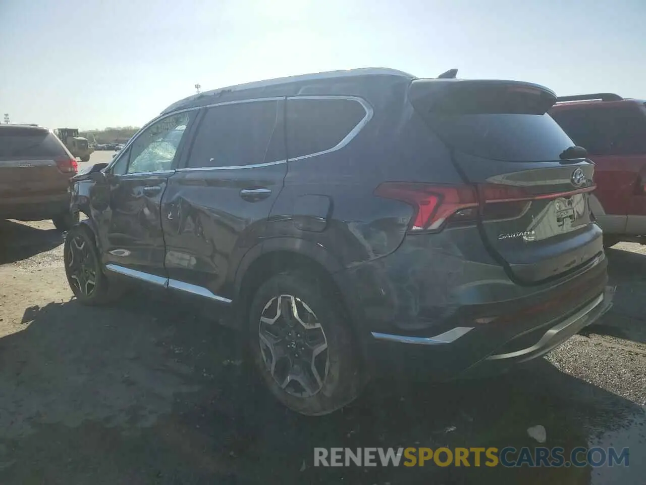 2 fotografías del automóvil dañado 5NMS4DAL8MH350592 HYUNDAI SANTA FE 2021