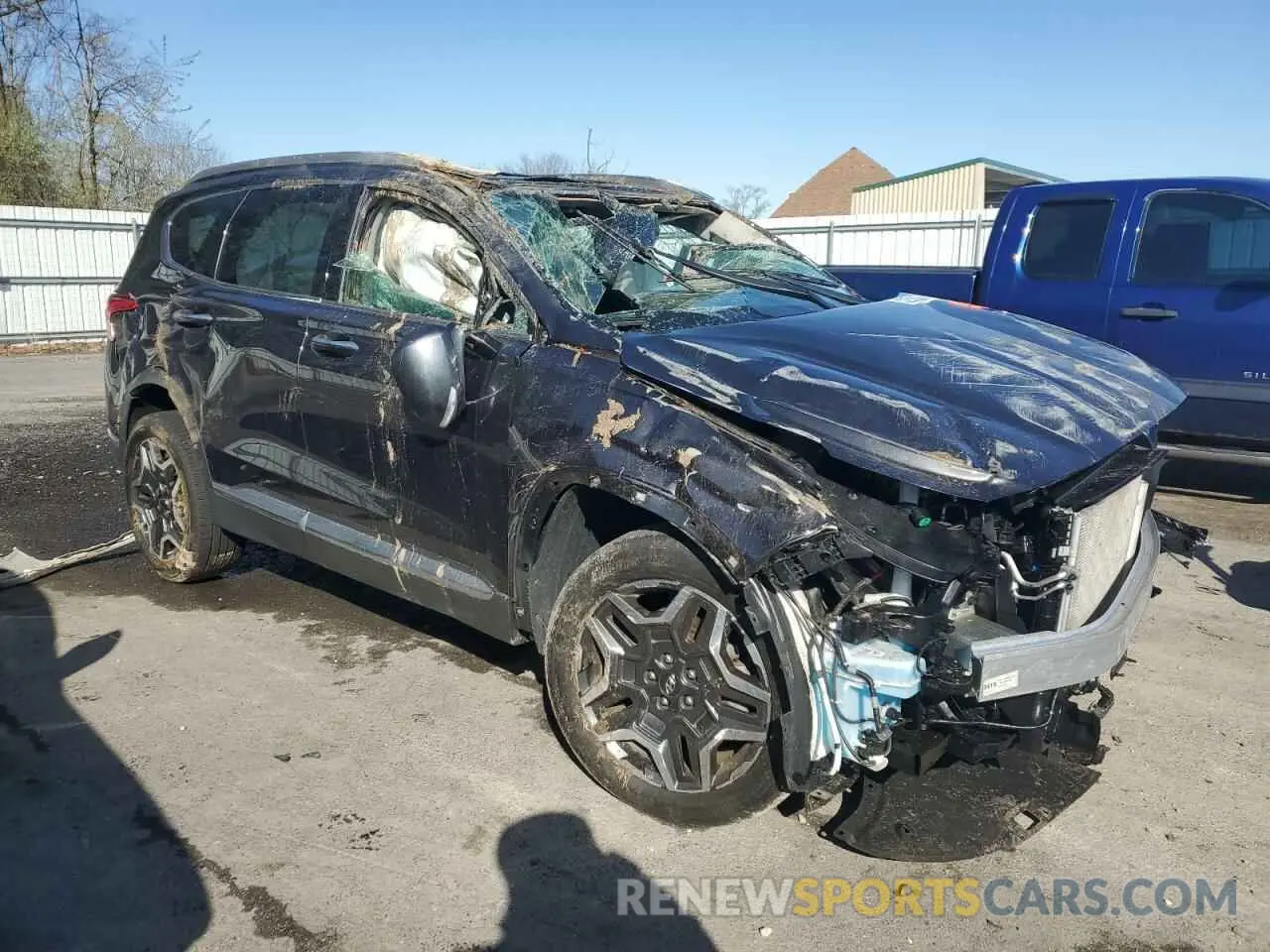 4 fotografías del automóvil dañado 5NMS4DAL8MH350592 HYUNDAI SANTA FE 2021