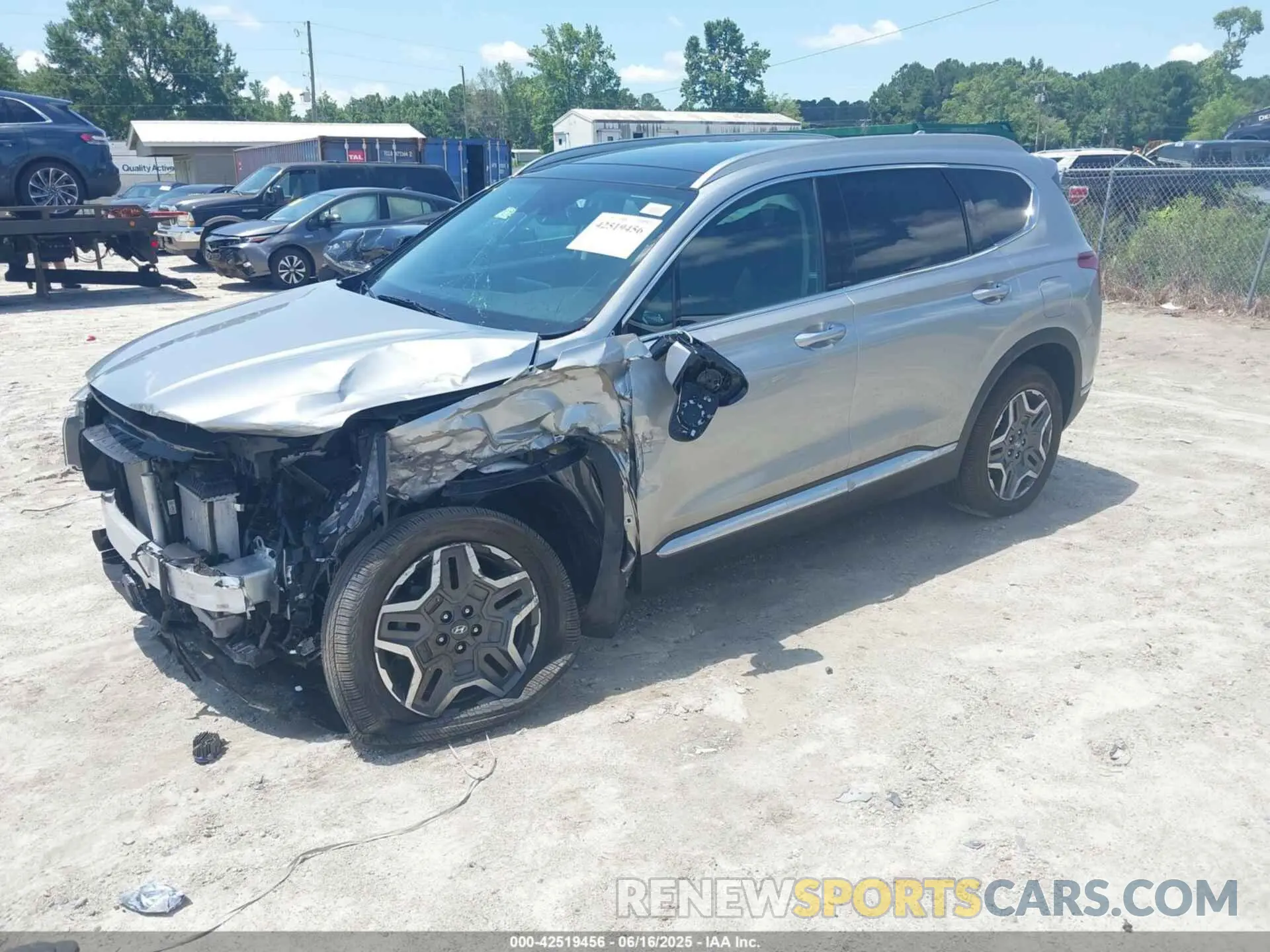 2 fotografías del automóvil dañado 5NMS4DAL8MH356537 HYUNDAI SANTA FE 2021