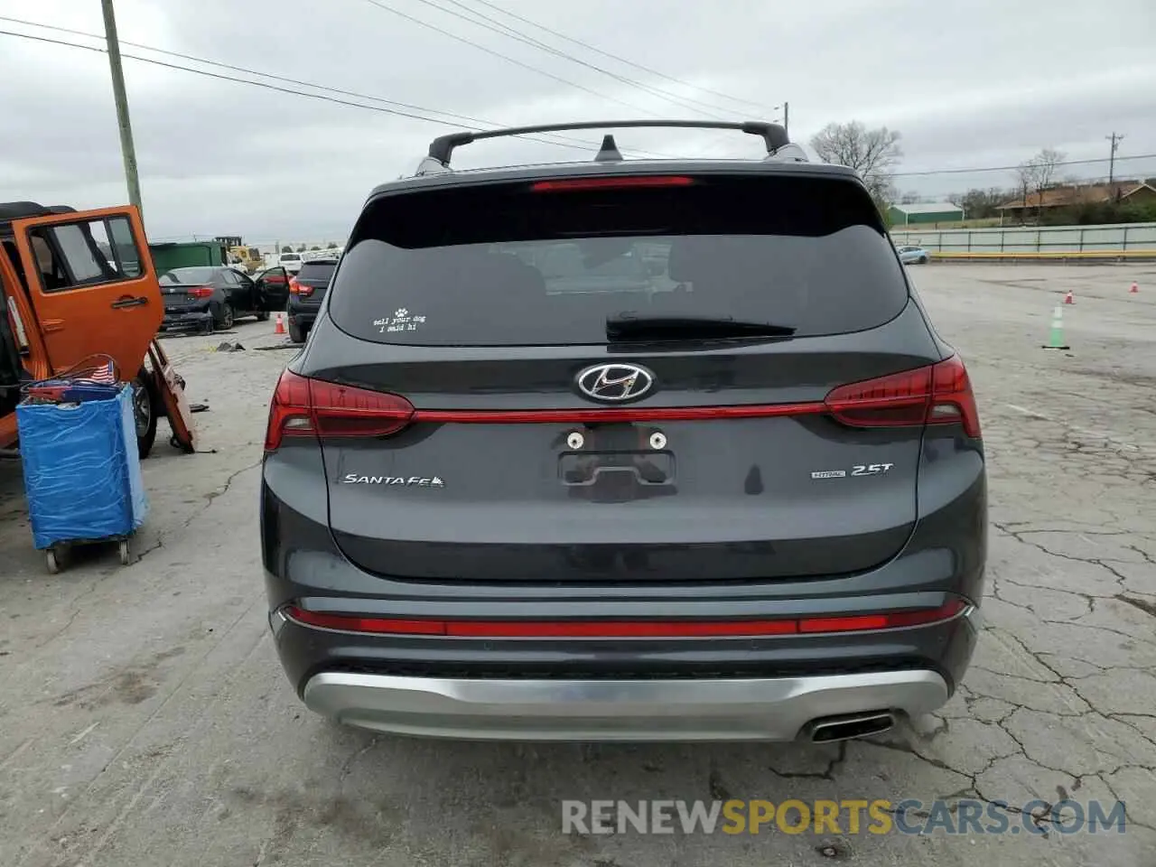 6 fotografías del automóvil dañado 5NMS5DAL4MH365037 HYUNDAI SANTA FE 2021