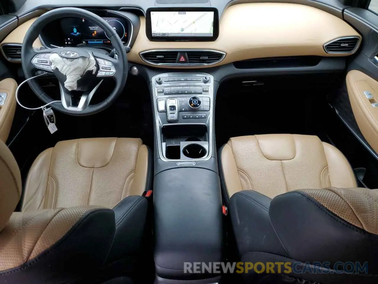 8 fotografías del automóvil dañado 5NMS5DAL4MH365037 HYUNDAI SANTA FE 2021