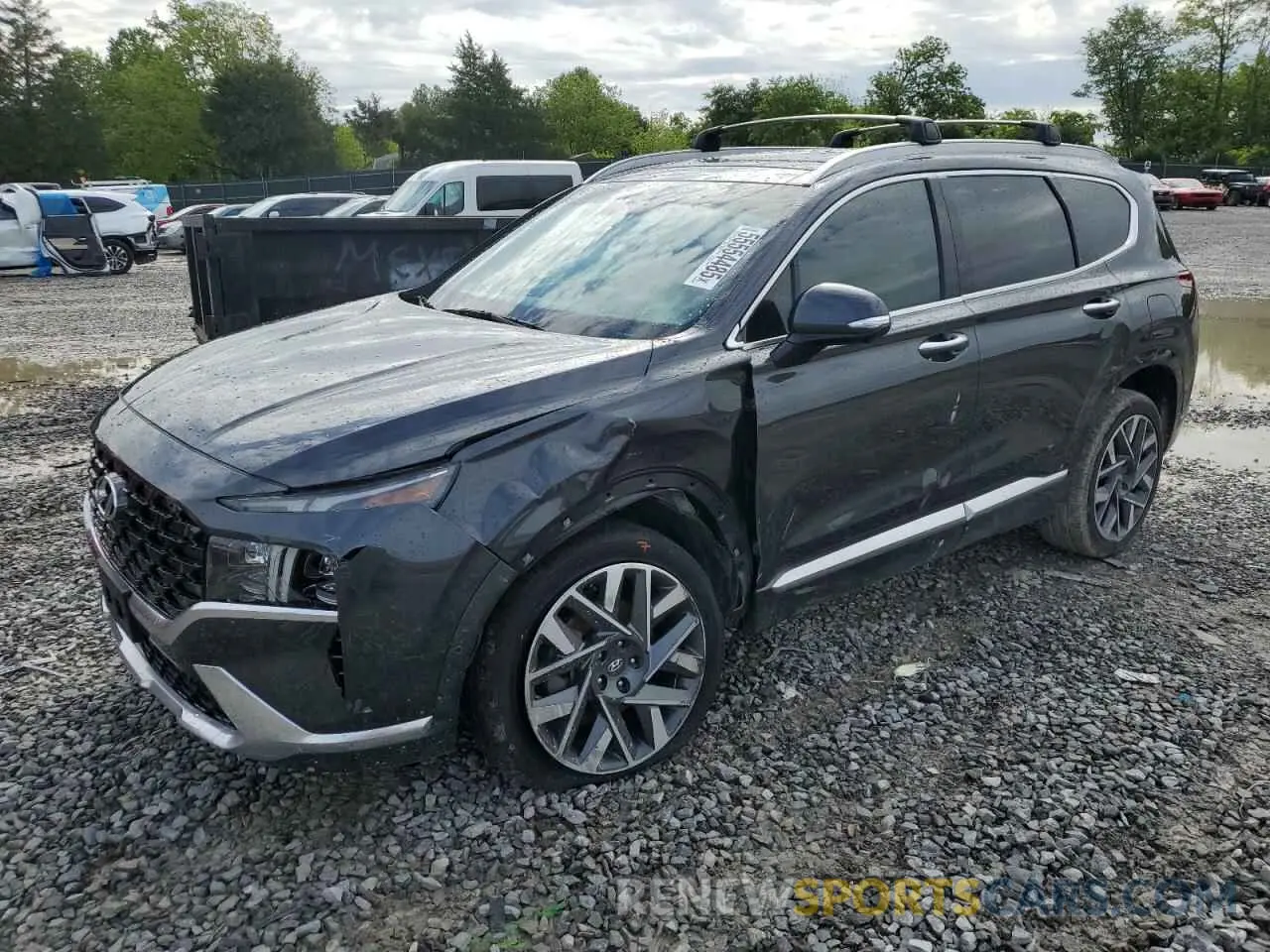 1 fotografías del automóvil dañado 5NMS5DAL7MH371138 HYUNDAI SANTA FE 2021