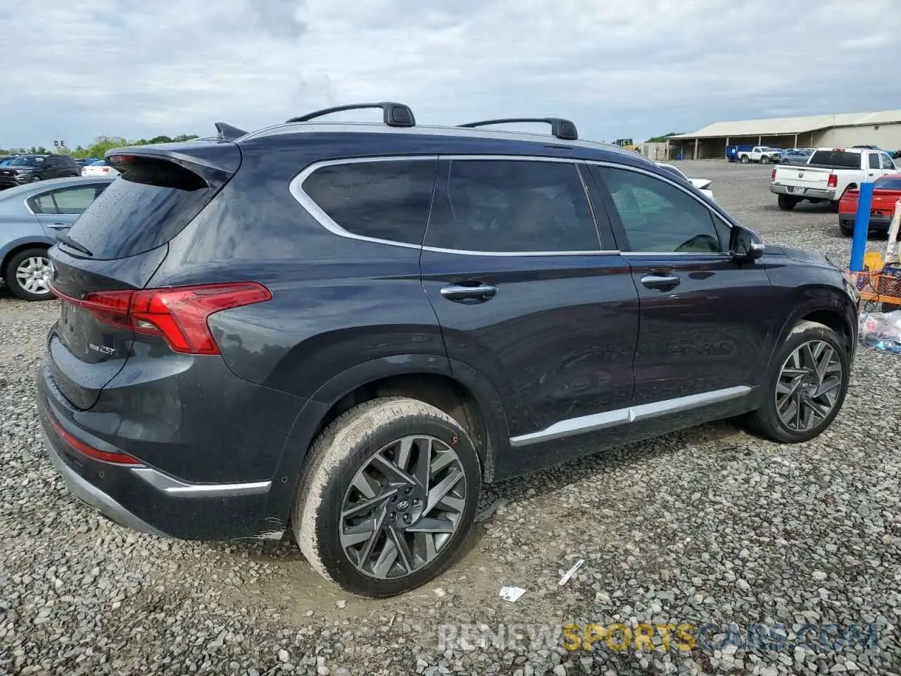 3 fotografías del automóvil dañado 5NMS5DAL7MH371138 HYUNDAI SANTA FE 2021