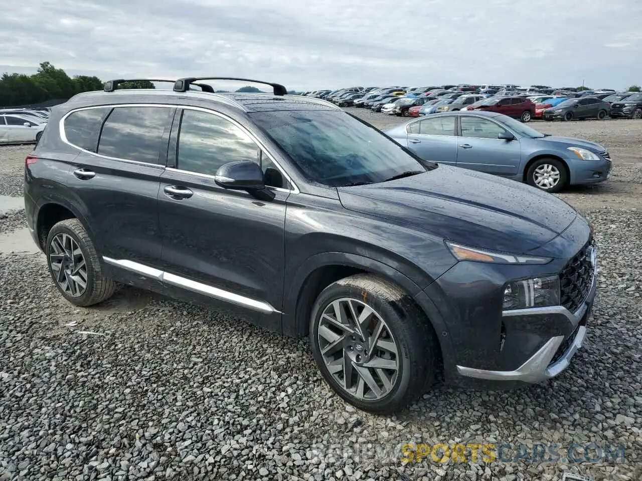 4 fotografías del automóvil dañado 5NMS5DAL7MH371138 HYUNDAI SANTA FE 2021