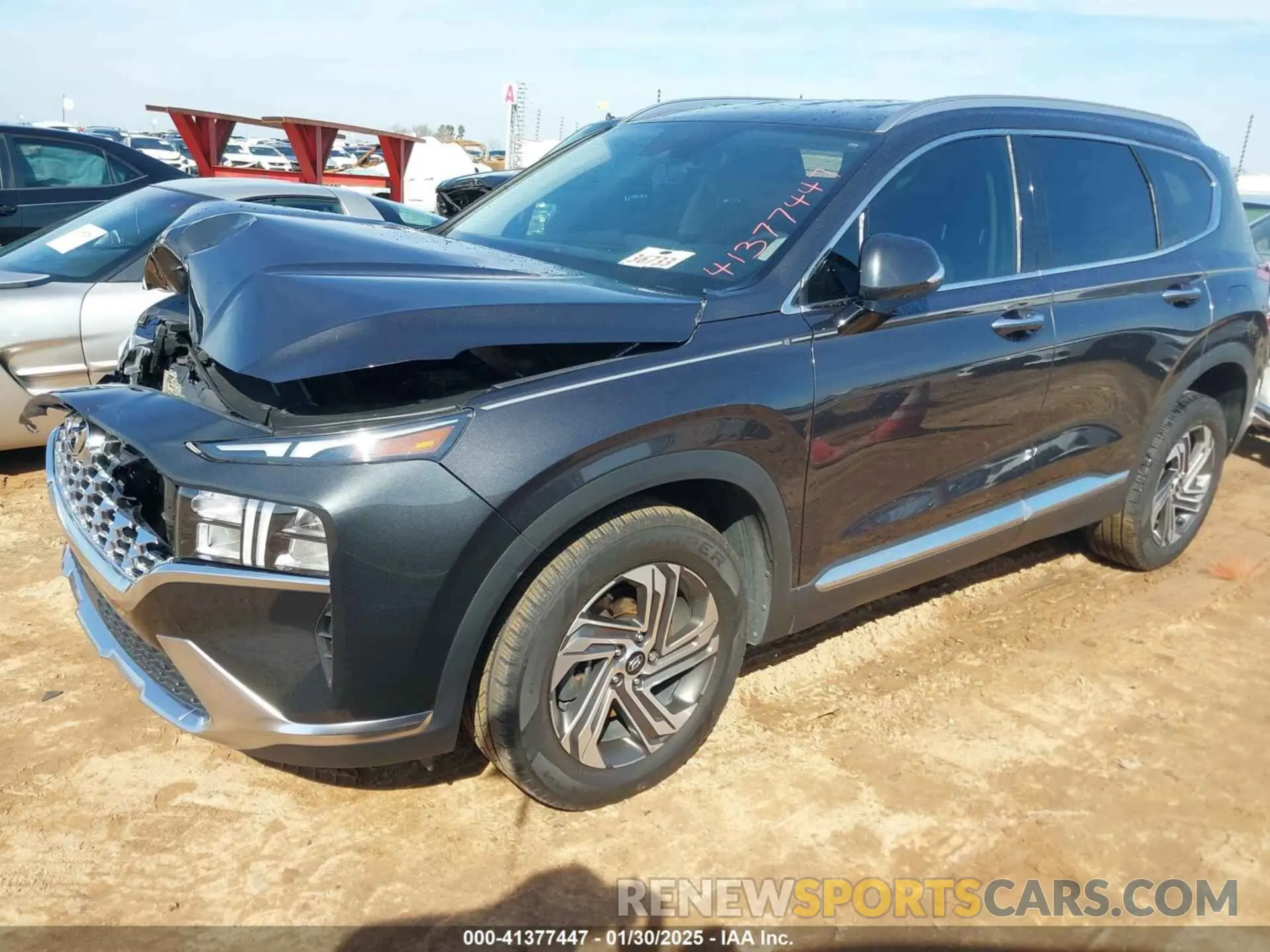 2 fotografías del automóvil dañado 5NMS64AJ1MH327647 HYUNDAI SANTA FE 2021