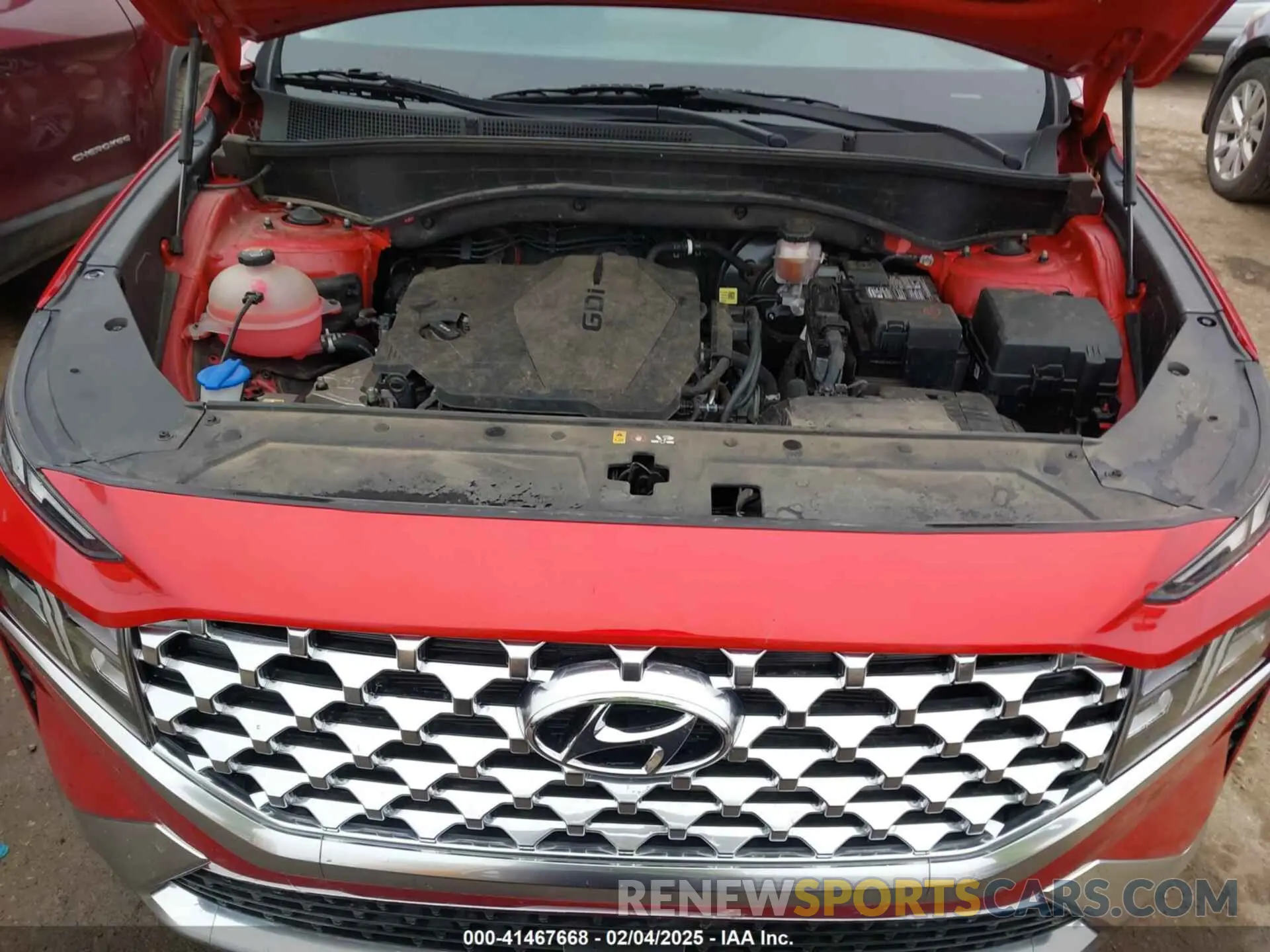 10 fotografías del automóvil dañado 5NMS64AJ5MH340532 HYUNDAI SANTA FE 2021