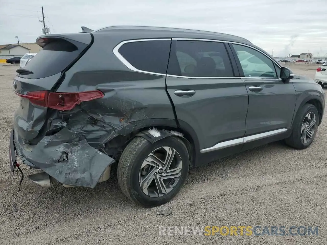 3 fotografías del automóvil dañado 5NMS64AJ6MH314506 HYUNDAI SANTA FE 2021