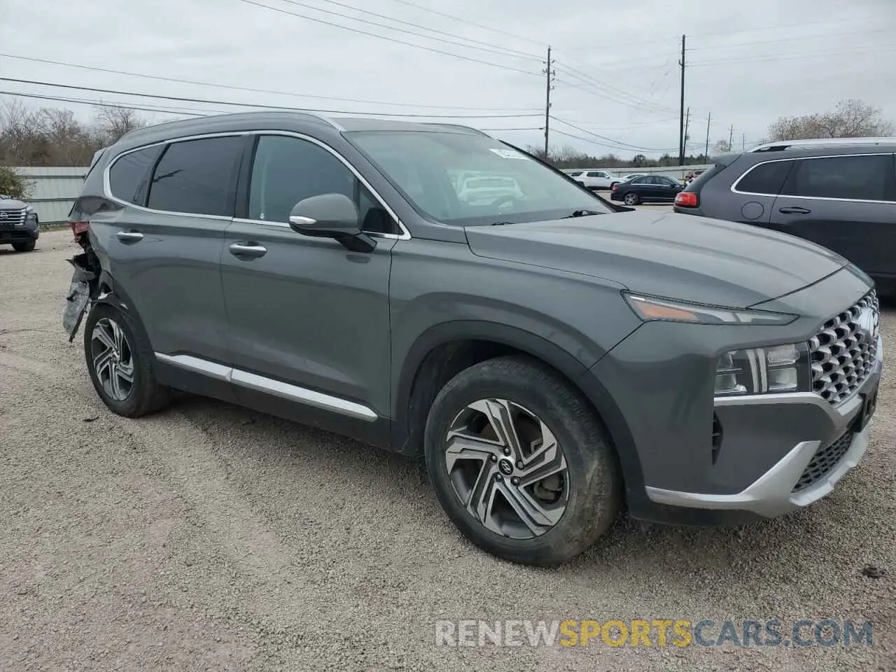 4 fotografías del automóvil dañado 5NMS64AJ6MH314506 HYUNDAI SANTA FE 2021