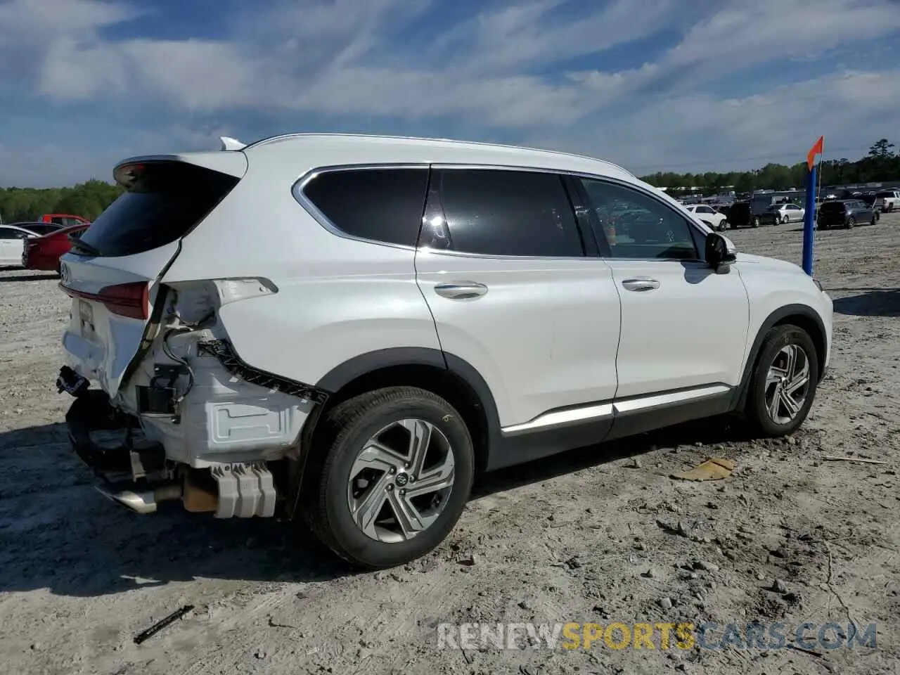 3 fotografías del automóvil dañado 5NMS64AJ6MH351068 HYUNDAI SANTA FE 2021
