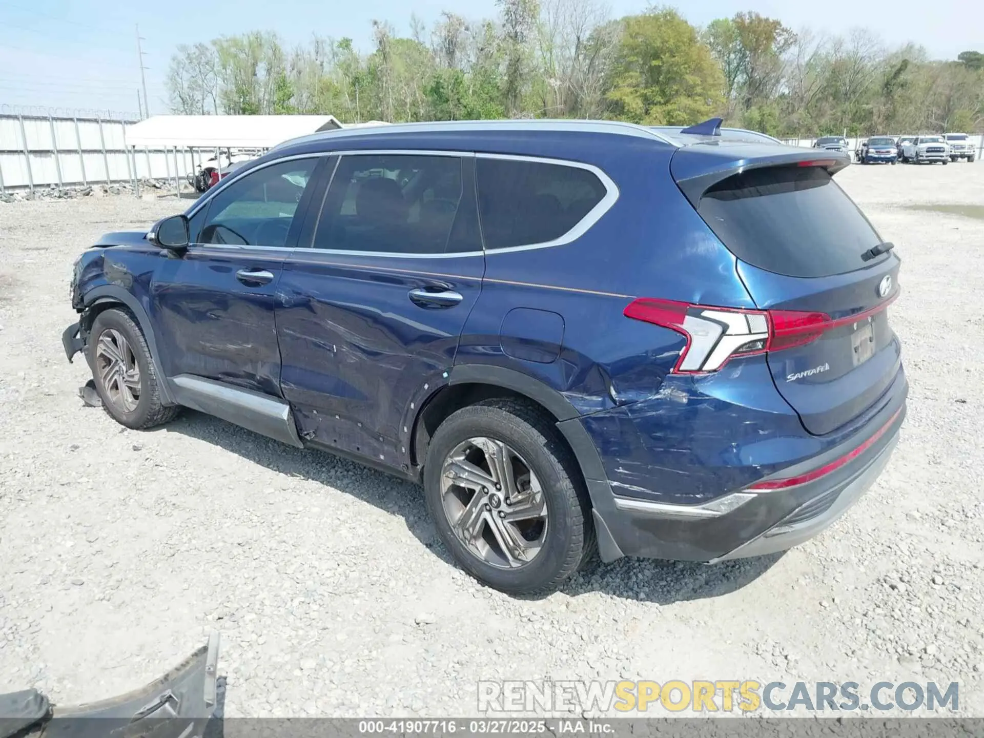 3 fotografías del automóvil dañado 5NMS64AJ8MH342985 HYUNDAI SANTA FE 2021