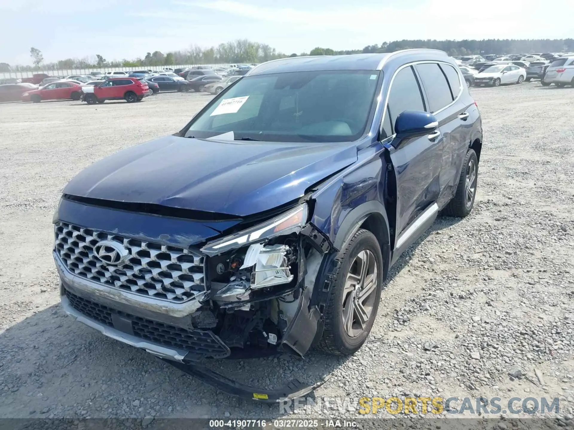 6 fotografías del automóvil dañado 5NMS64AJ8MH342985 HYUNDAI SANTA FE 2021