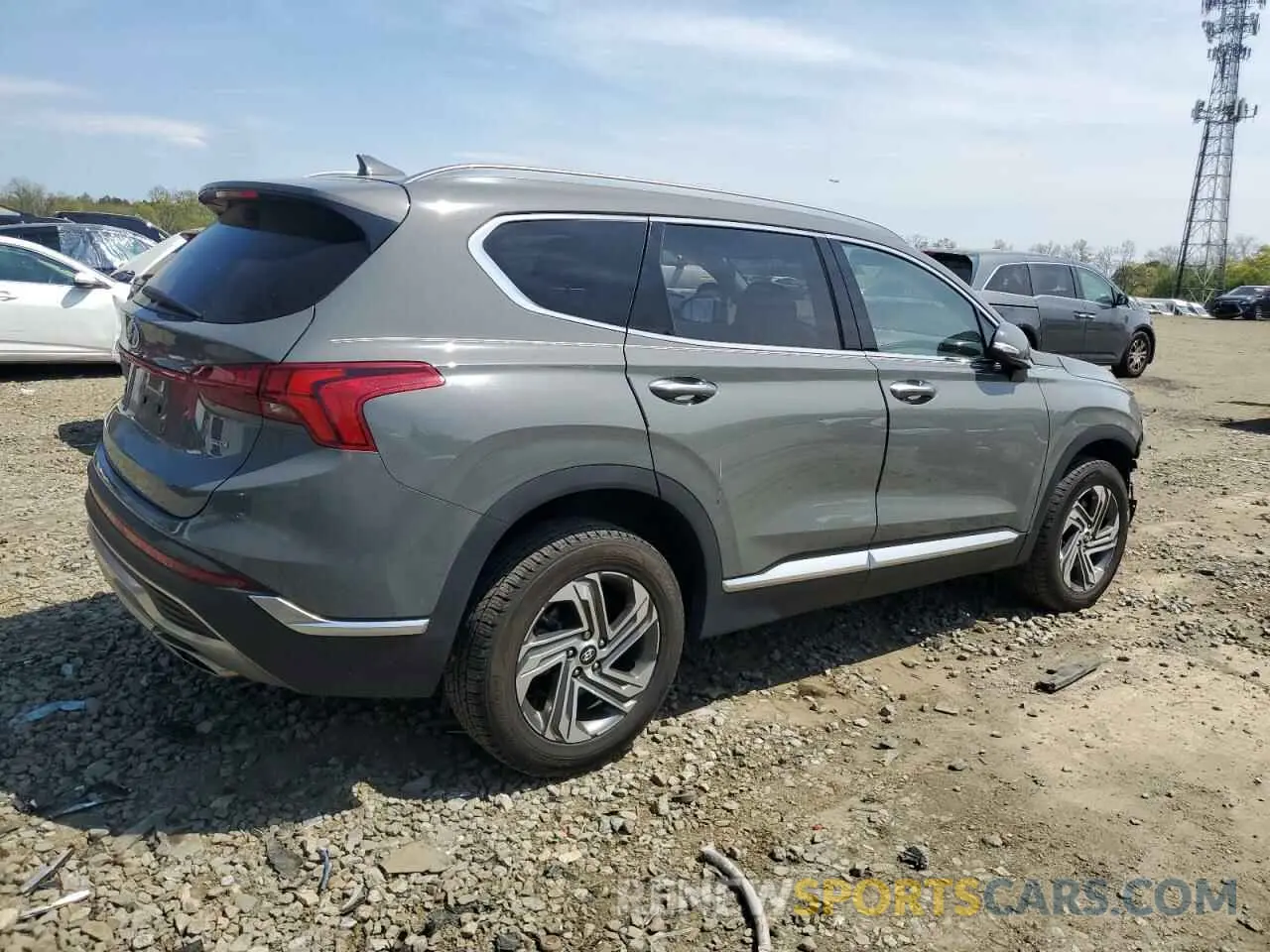 3 fotografías del automóvil dañado 5NMS6DAJ0MH358792 HYUNDAI SANTA FE 2021