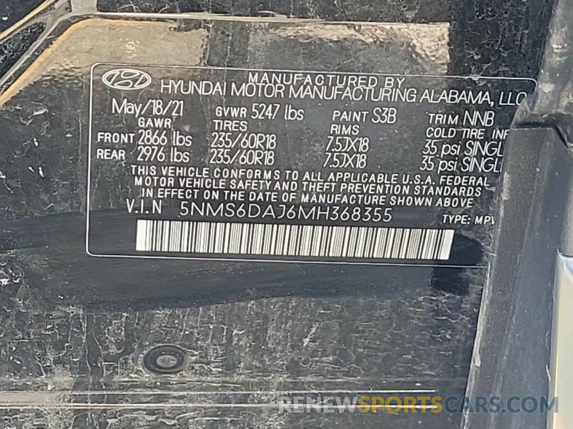 24 fotografías del automóvil dañado 5NMS6DAJ6MH368355 HYUNDAI SANTA FE 2021