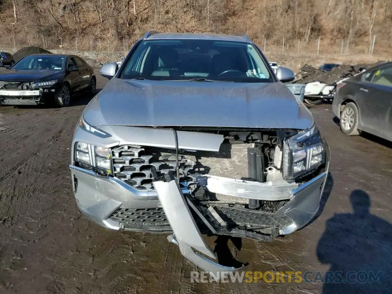 5 fotografías del automóvil dañado 5NMS6DAJXMH334824 HYUNDAI SANTA FE 2021