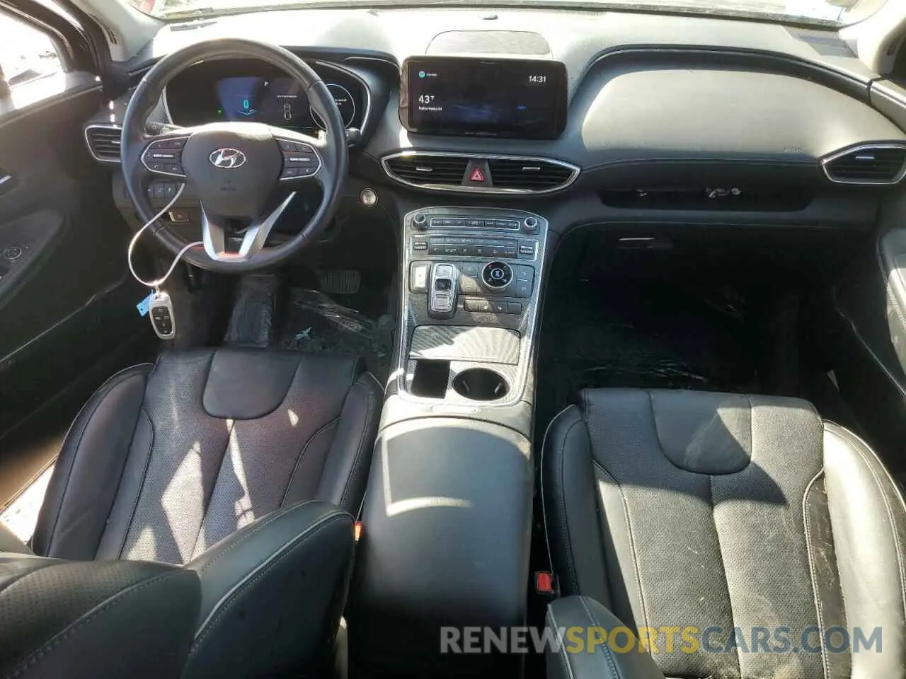 8 fotografías del automóvil dañado KM8S3DA14MU009244 HYUNDAI SANTA FE 2021