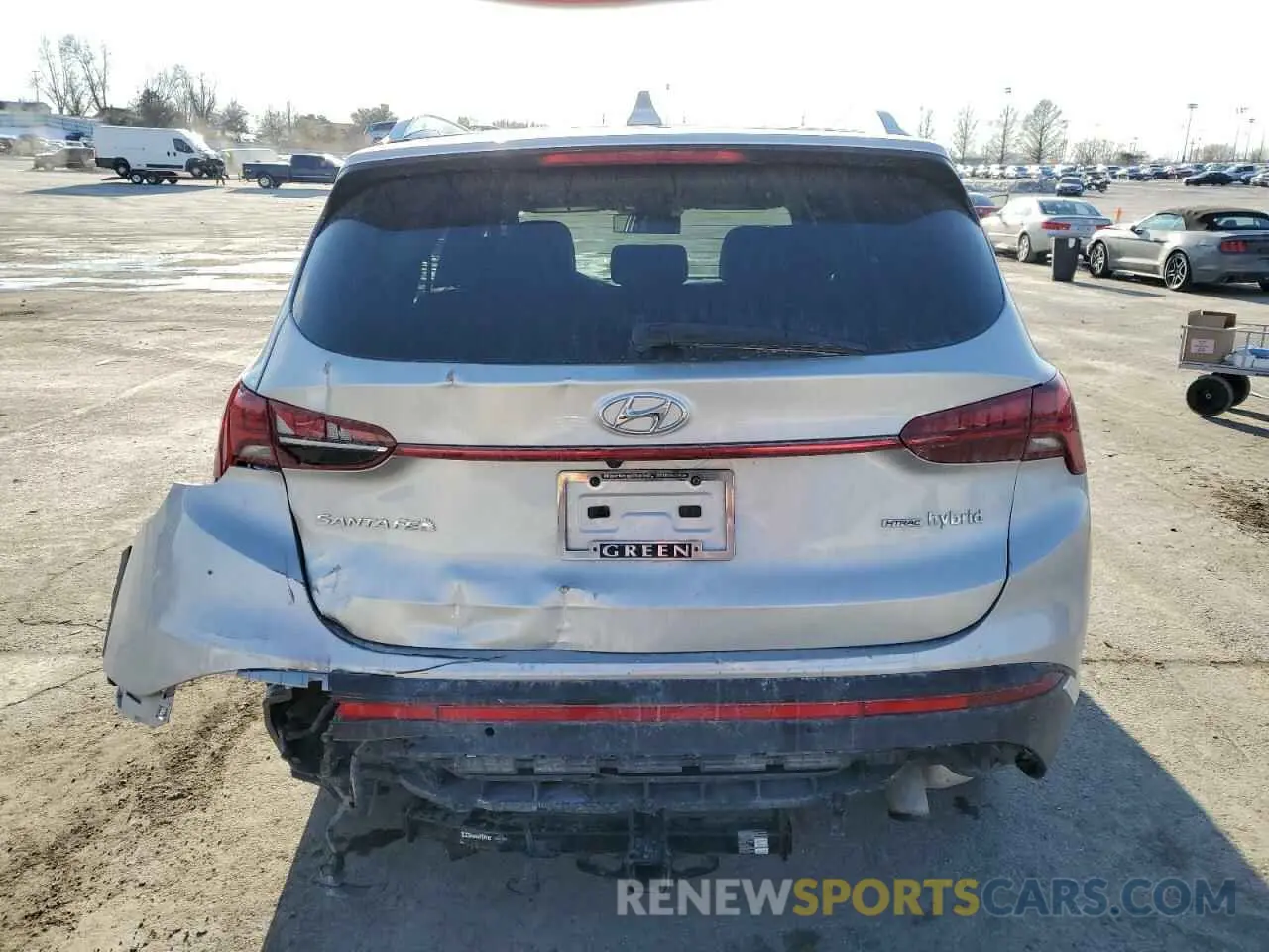 6 fotografías del automóvil dañado KM8S3DA16MU009939 HYUNDAI SANTA FE 2021