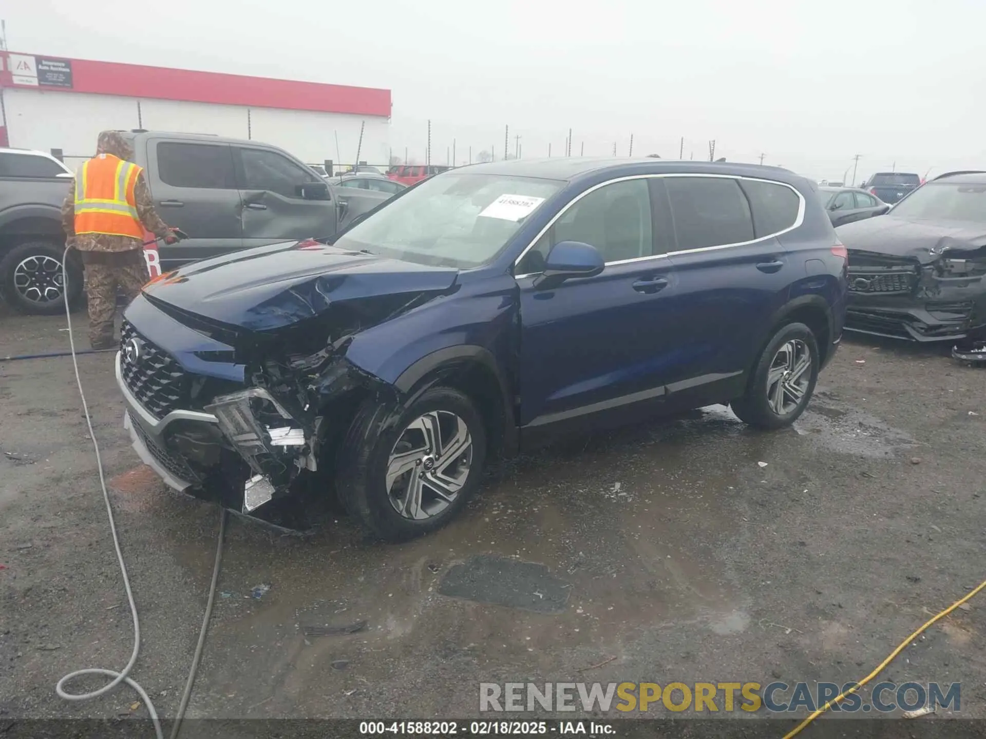 2 fotografías del automóvil dañado 5NMS14AJ8NH406846 HYUNDAI SANTA FE 2022