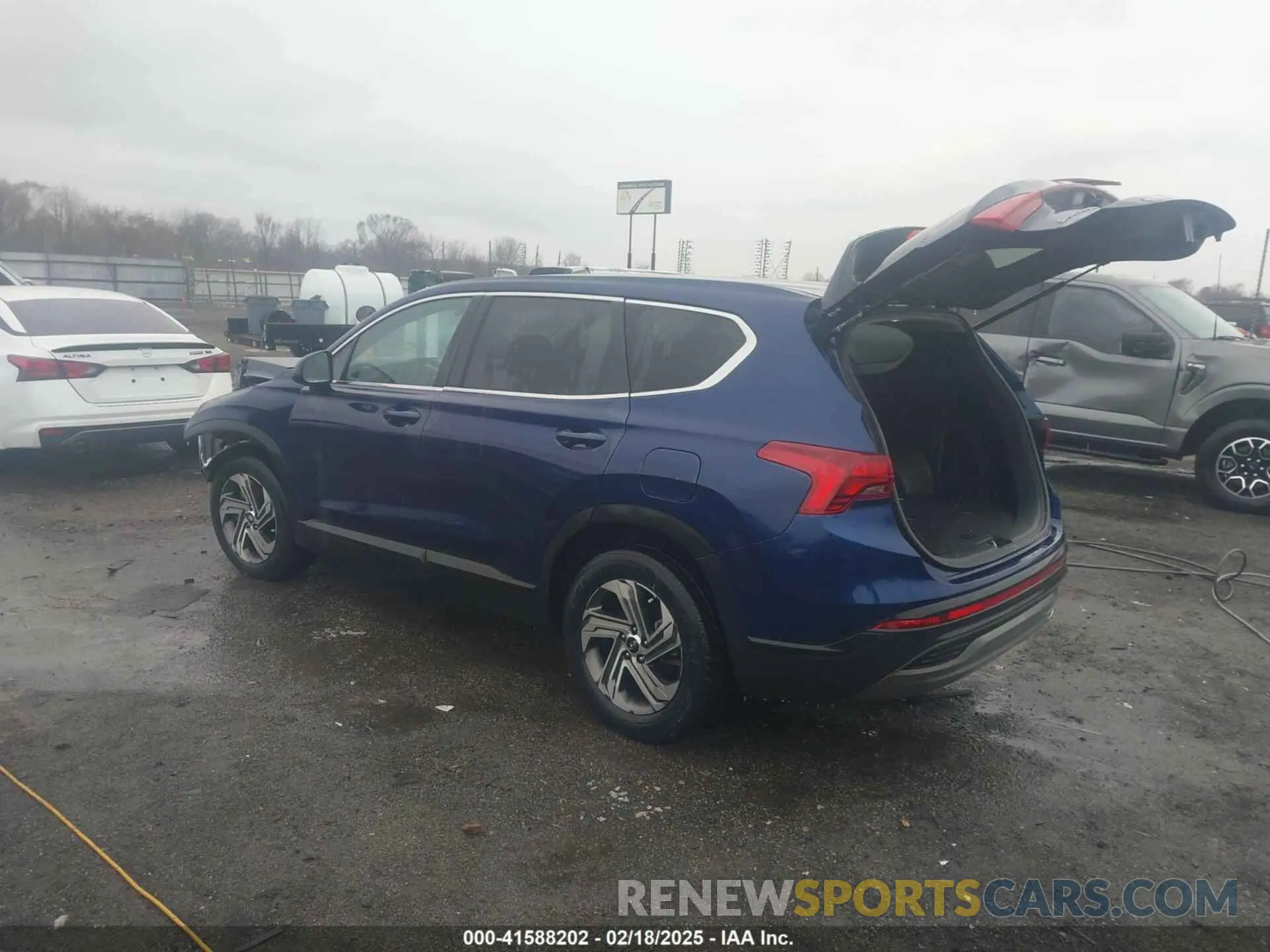 3 fotografías del automóvil dañado 5NMS14AJ8NH406846 HYUNDAI SANTA FE 2022