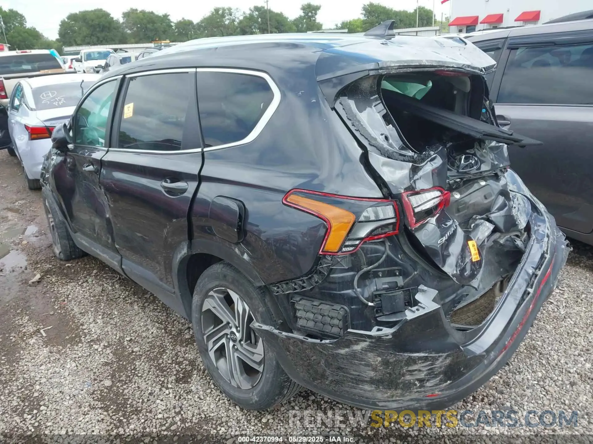 3 fotografías del automóvil dañado 5NMS14AJ9NH429794 HYUNDAI SANTA FE 2022
