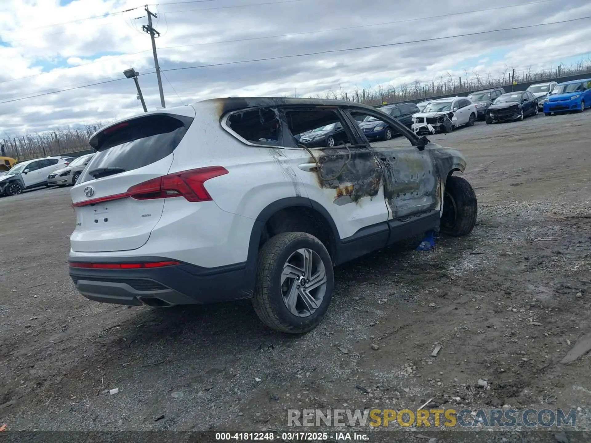 2 fotografías del automóvil dañado 5NMS1DAJ1NH417462 HYUNDAI SANTA FE 2022