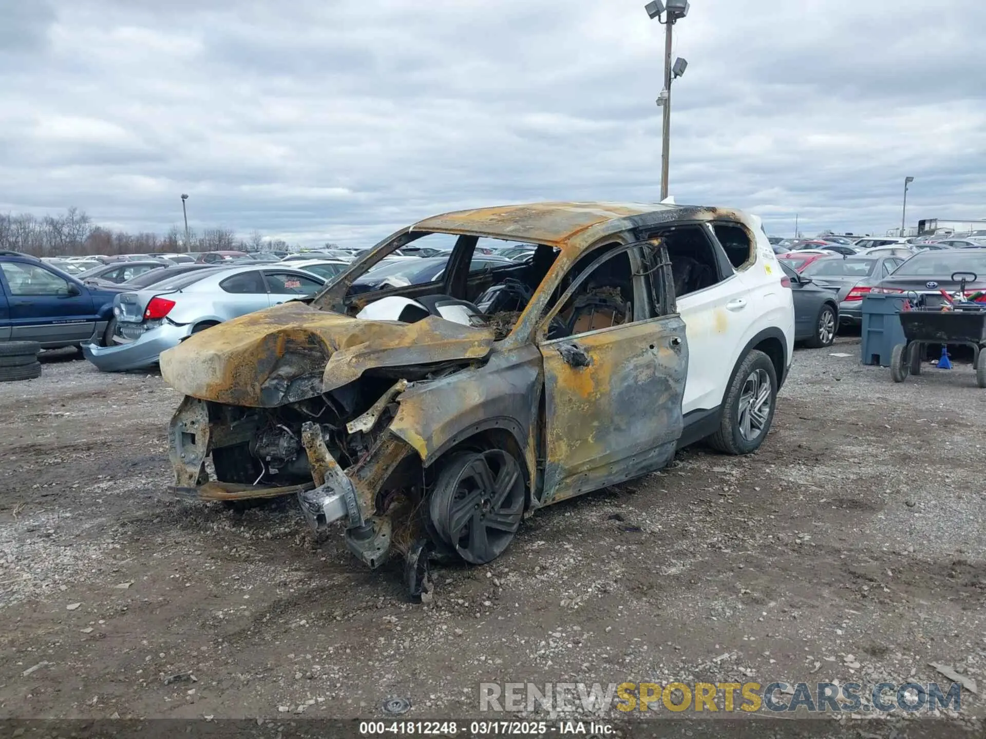 6 fotografías del automóvil dañado 5NMS1DAJ1NH417462 HYUNDAI SANTA FE 2022