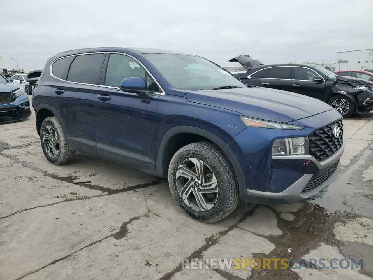 4 fotografías del automóvil dañado 5NMS1DAJ5NH472044 HYUNDAI SANTA FE 2022