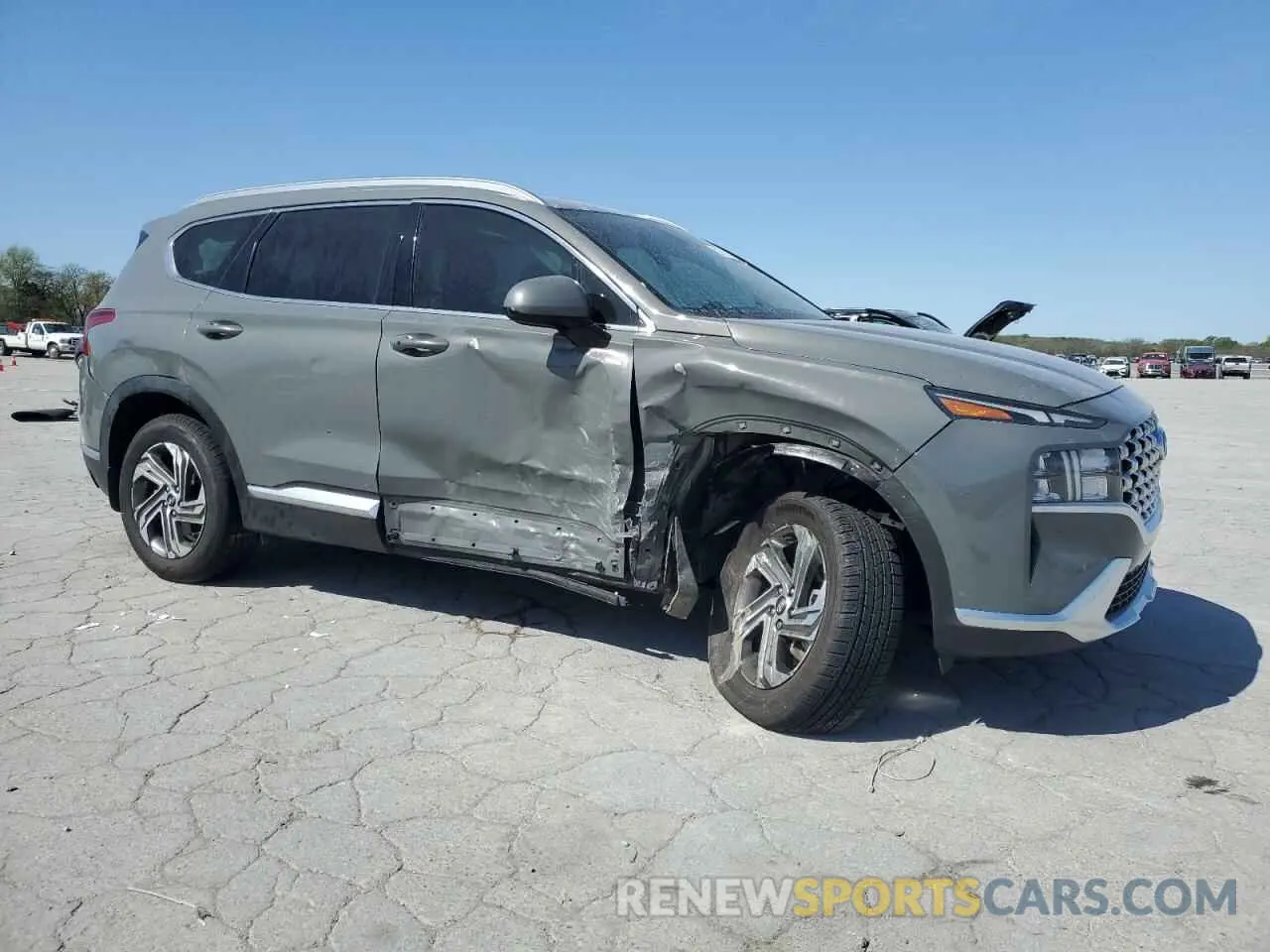 4 fotografías del automóvil dañado 5NMS24AJ0NH466360 HYUNDAI SANTA FE 2022