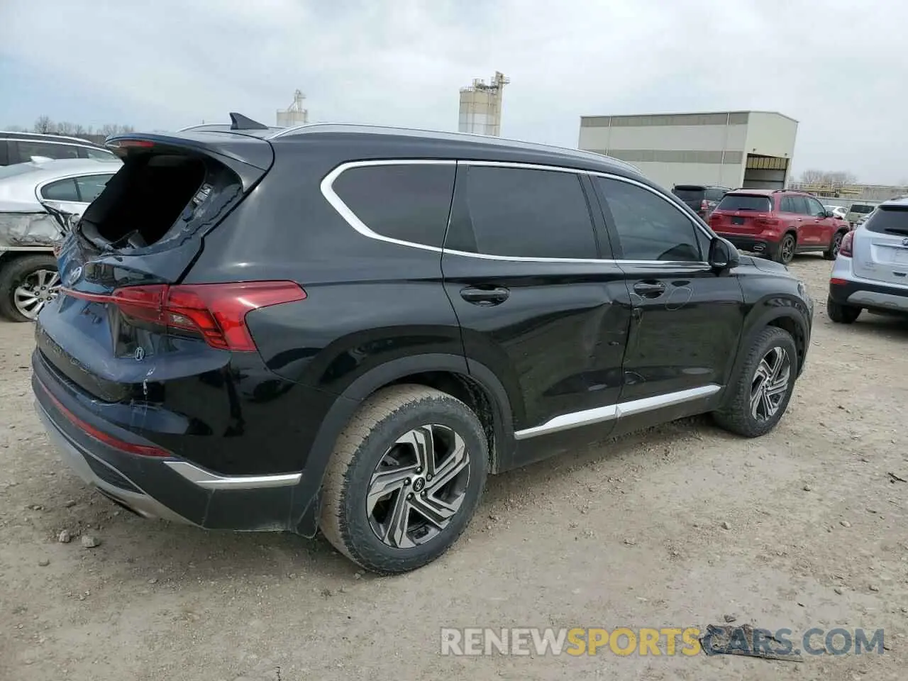 3 fotografías del automóvil dañado 5NMS24AJ1NH429706 HYUNDAI SANTA FE 2022