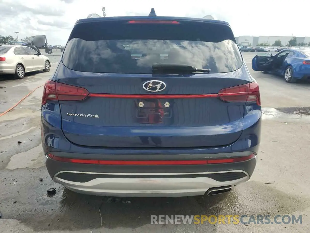 6 fotografías del automóvil dañado 5NMS24AJ3NH377026 HYUNDAI SANTA FE 2022