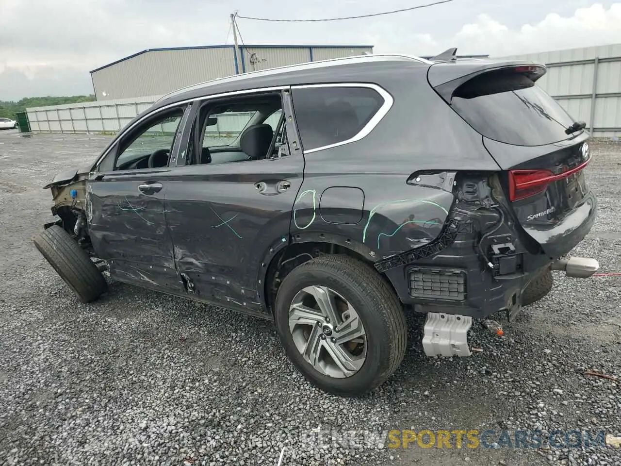 2 fotografías del automóvil dañado 5NMS24AJ3NH409747 HYUNDAI SANTA FE 2022