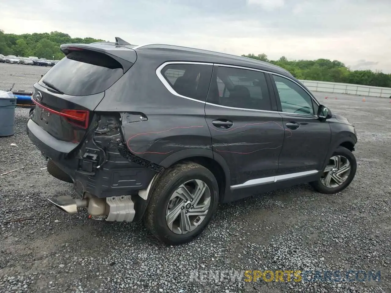3 fotografías del automóvil dañado 5NMS24AJ3NH409747 HYUNDAI SANTA FE 2022