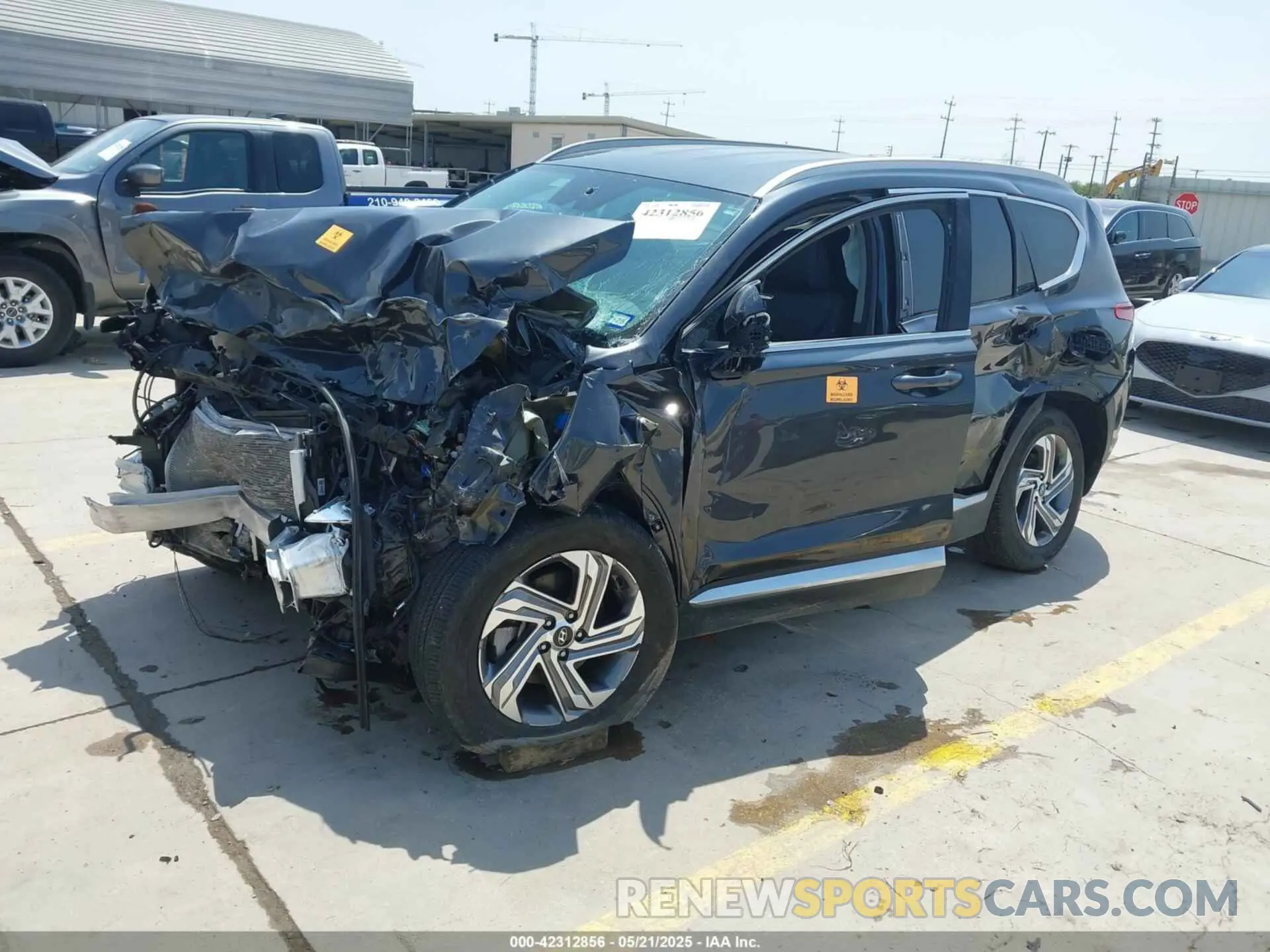 2 fotografías del automóvil dañado 5NMS24AJ3NH482116 HYUNDAI SANTA FE 2022