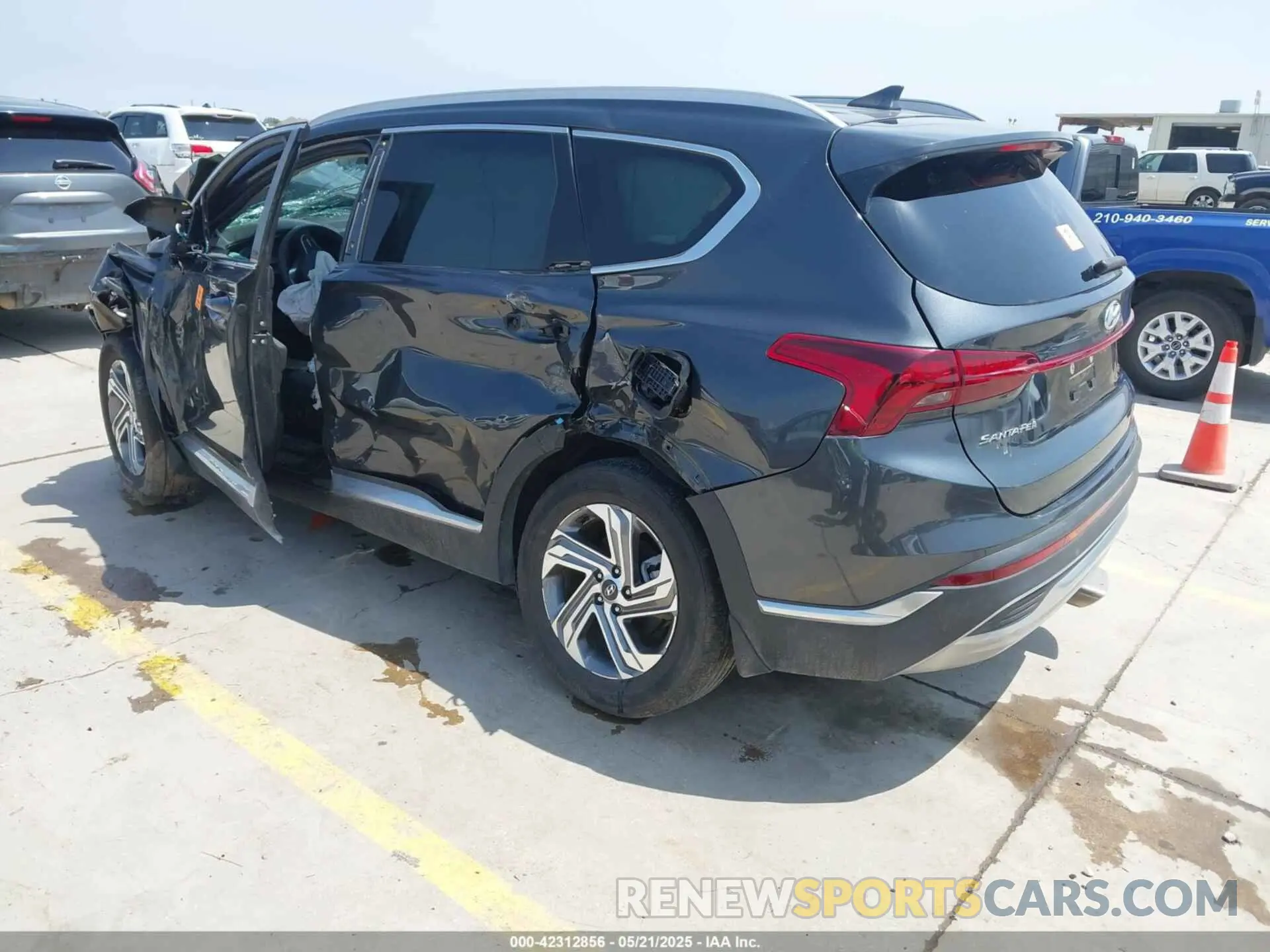 3 fotografías del automóvil dañado 5NMS24AJ3NH482116 HYUNDAI SANTA FE 2022
