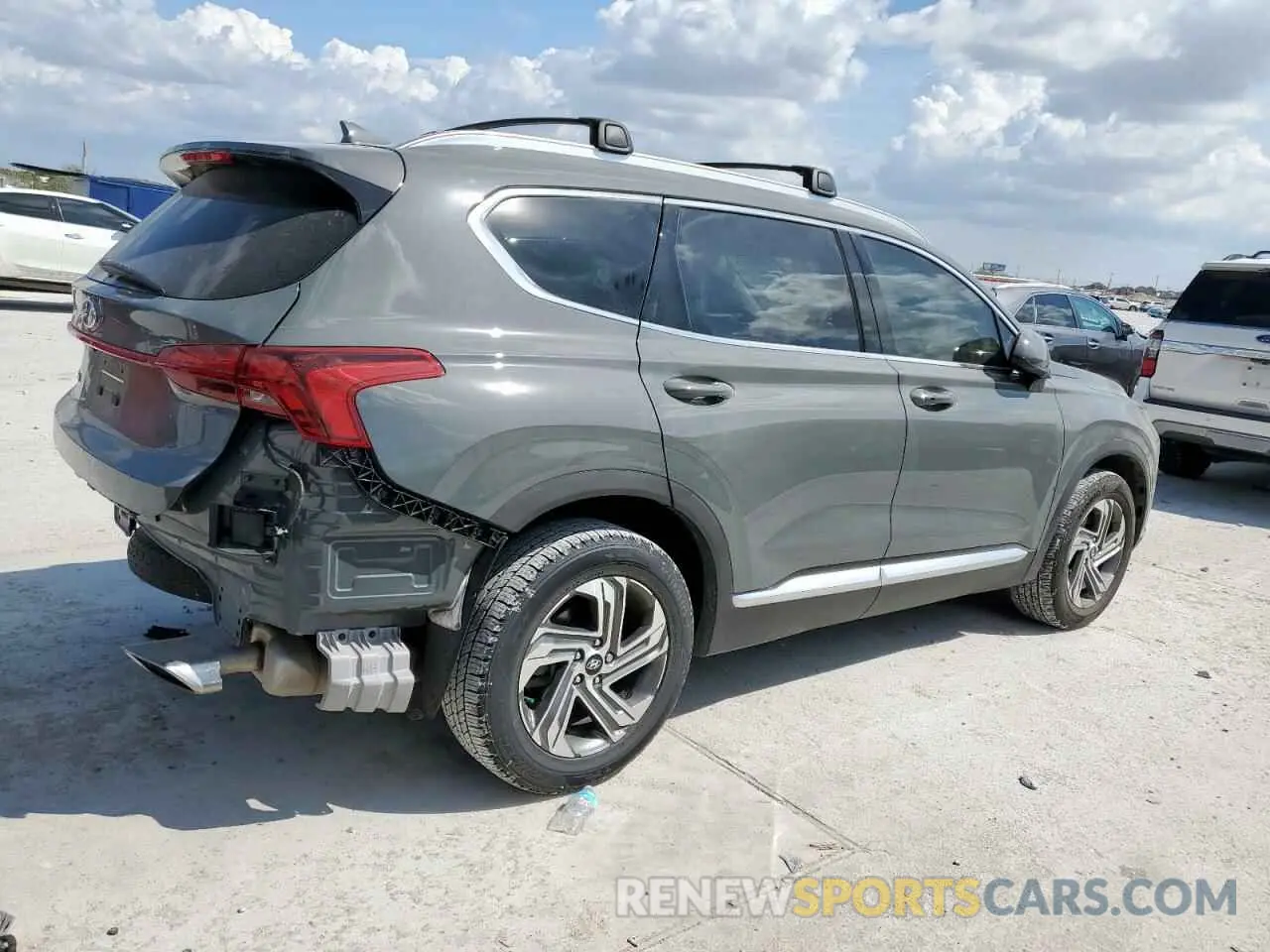3 fotografías del automóvil dañado 5NMS24AJ4NH376404 HYUNDAI SANTA FE 2022