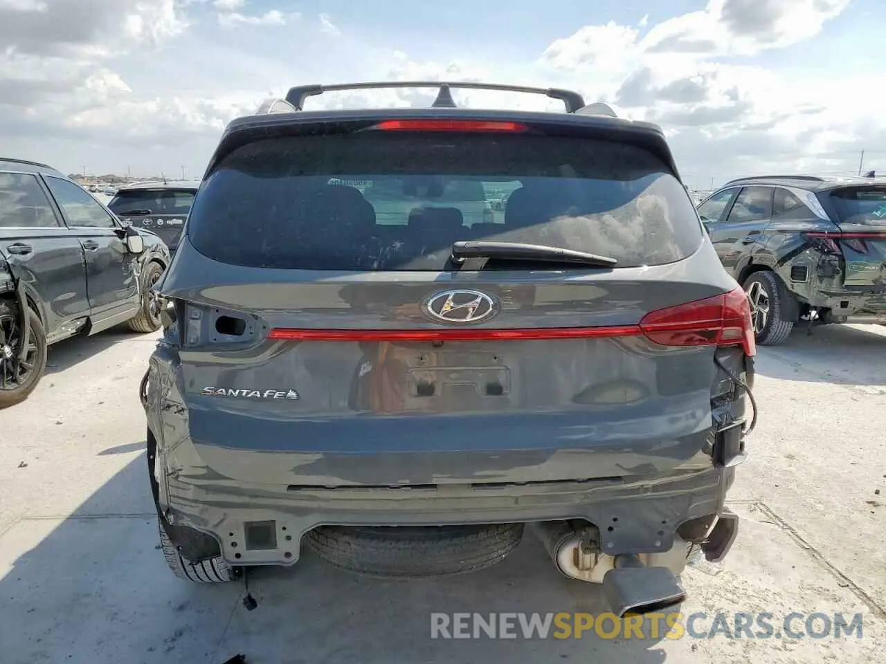 6 fotografías del automóvil dañado 5NMS24AJ4NH376404 HYUNDAI SANTA FE 2022