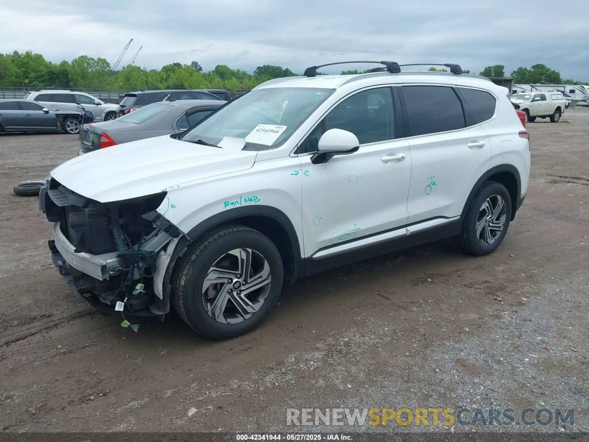 2 fotografías del automóvil dañado 5NMS24AJ6NH431449 HYUNDAI SANTA FE 2022