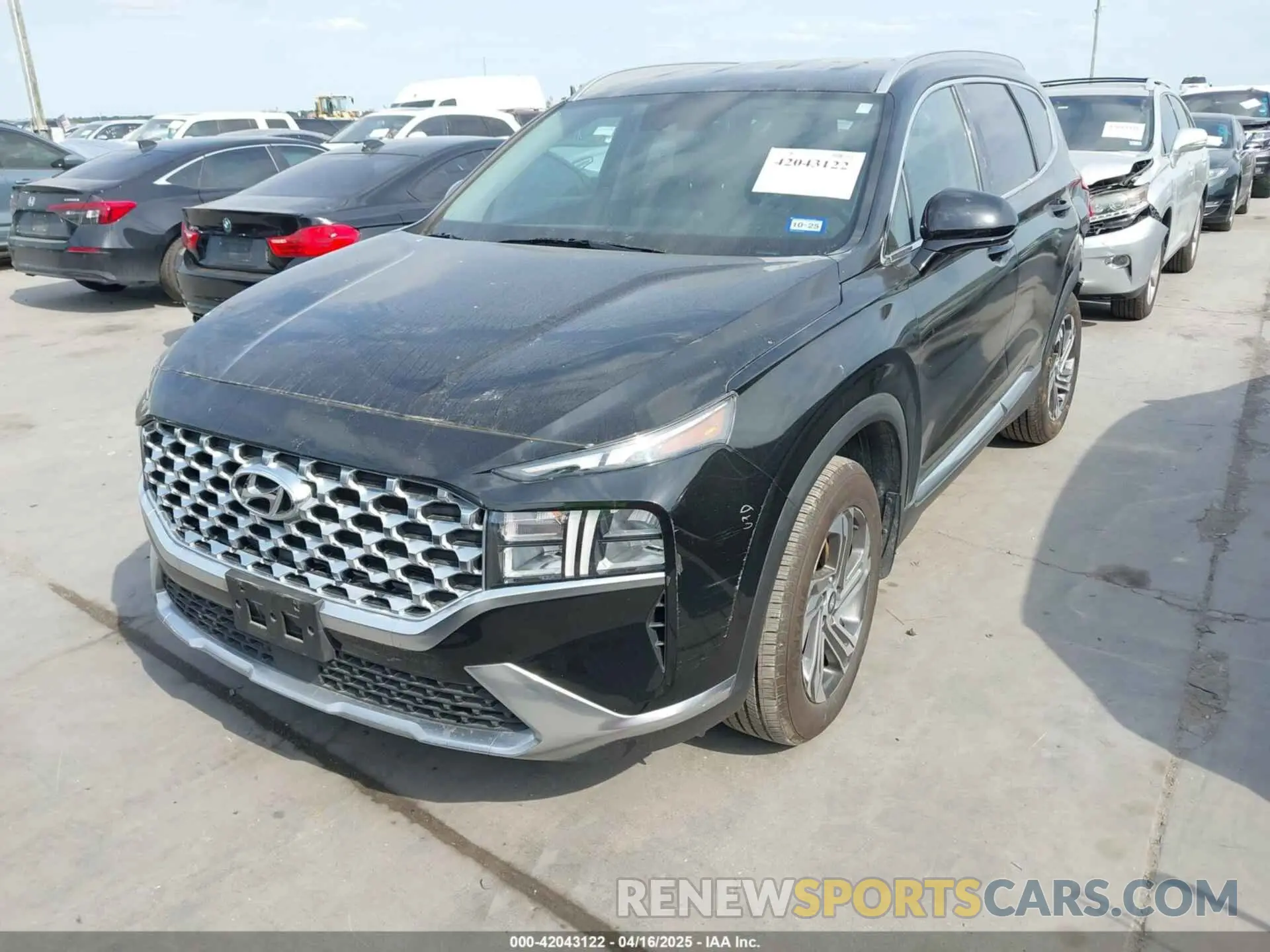 2 fotografías del automóvil dañado 5NMS24AJ7NH377241 HYUNDAI SANTA FE 2022