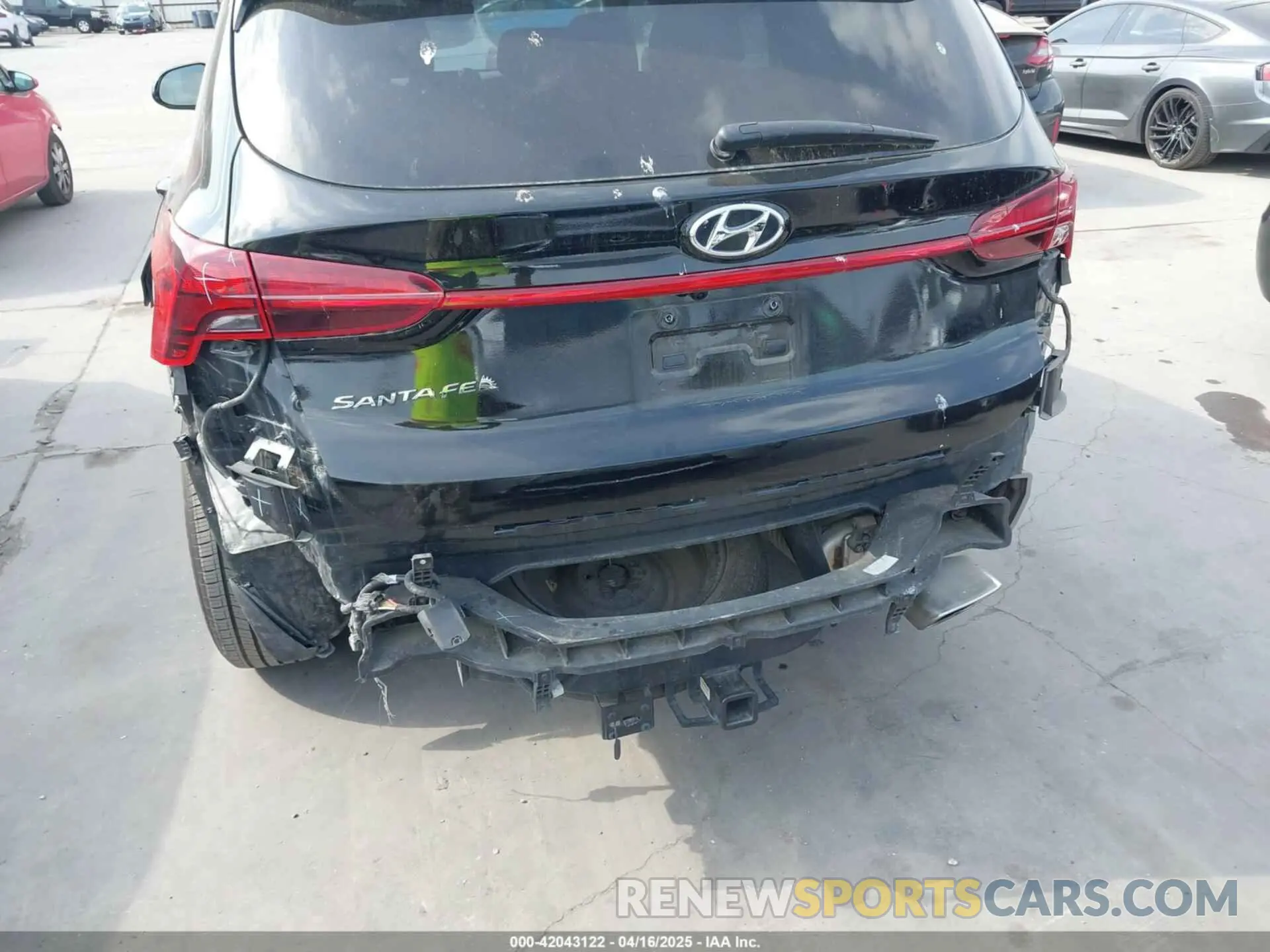 6 fotografías del automóvil dañado 5NMS24AJ7NH377241 HYUNDAI SANTA FE 2022