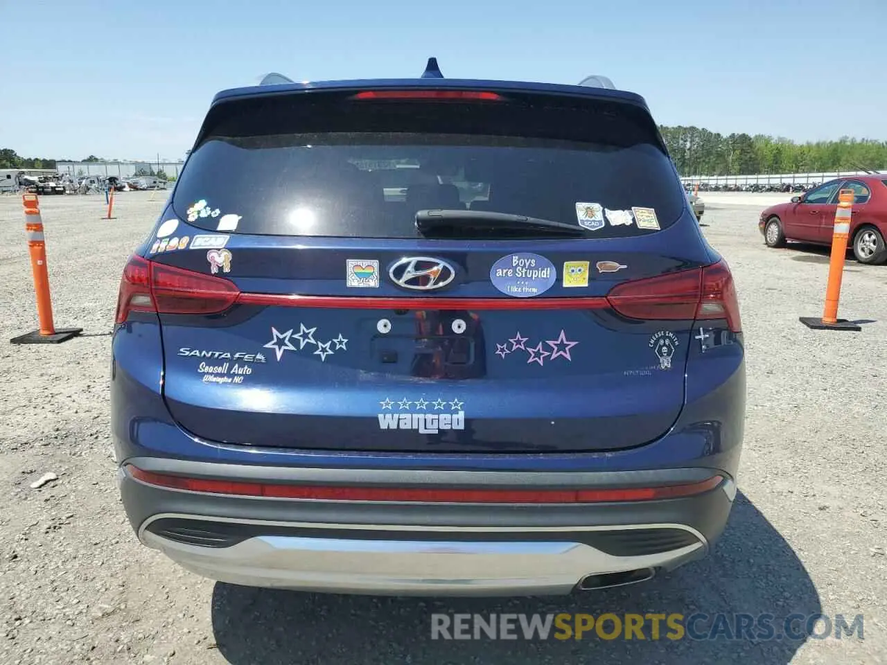 6 fotografías del automóvil dañado 5NMS24AJ7NH474360 HYUNDAI SANTA FE 2022