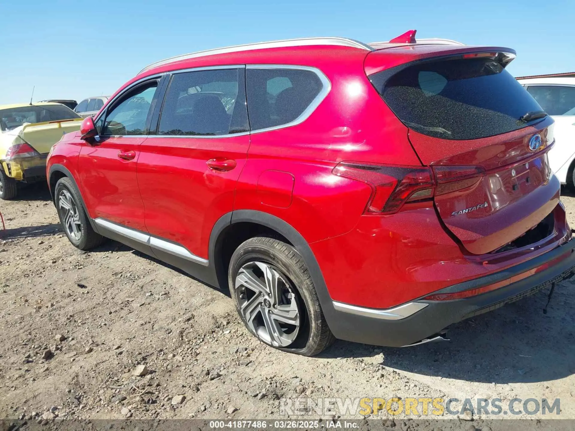 3 fotografías del automóvil dañado 5NMS24AJ8NH415477 HYUNDAI SANTA FE 2022