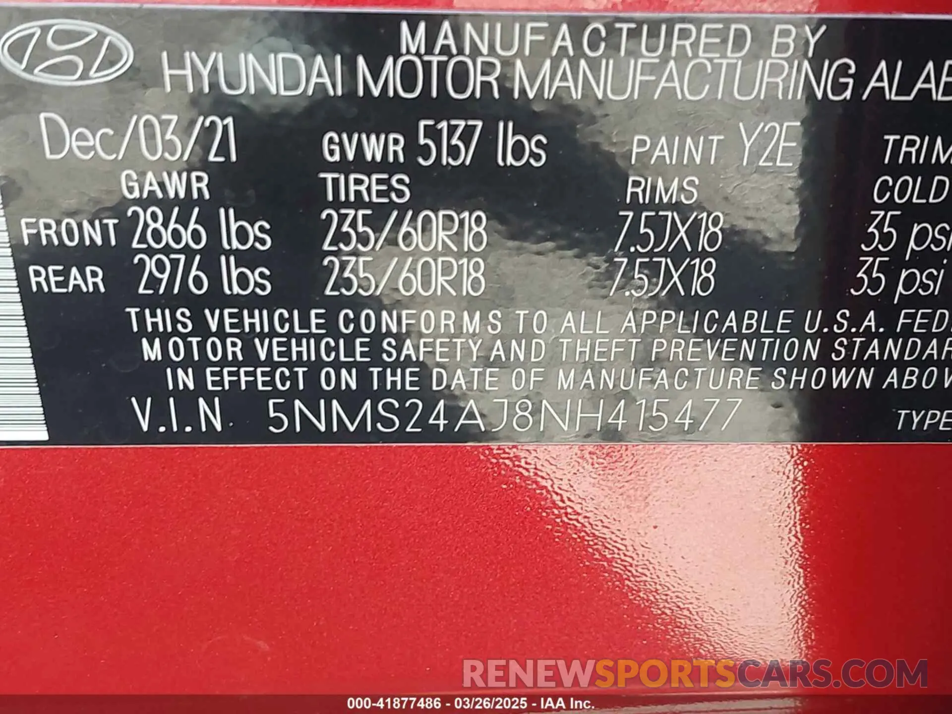 9 fotografías del automóvil dañado 5NMS24AJ8NH415477 HYUNDAI SANTA FE 2022