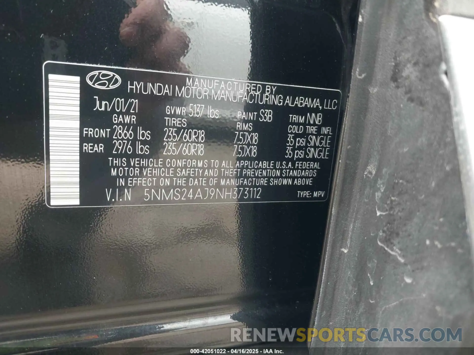 9 fotografías del automóvil dañado 5NMS24AJ9NH373112 HYUNDAI SANTA FE 2022