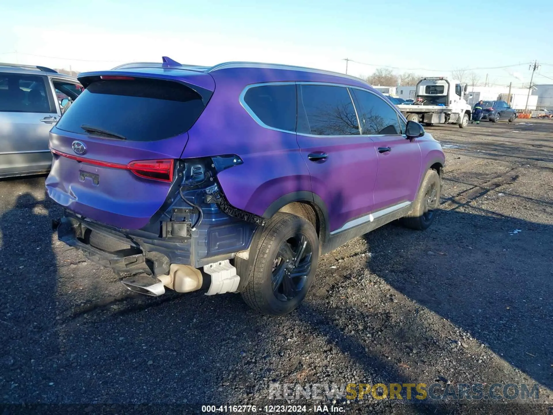 4 fotografías del automóvil dañado 5NMS2DAJ3NH410199 HYUNDAI SANTA FE 2022