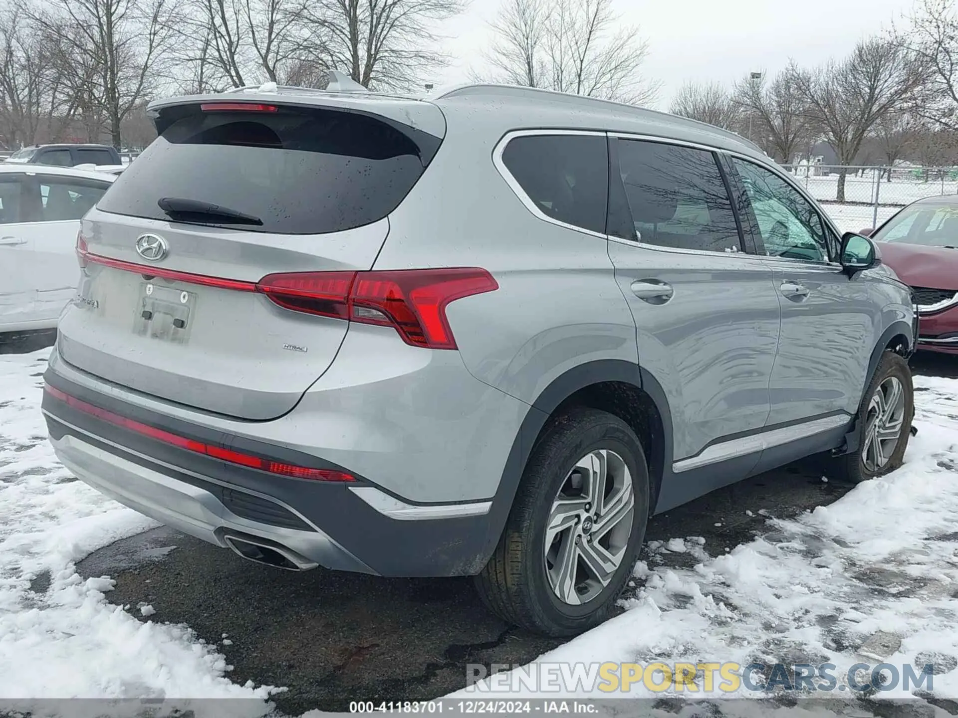 4 fotografías del automóvil dañado 5NMS2DAJ4NH410101 HYUNDAI SANTA FE 2022