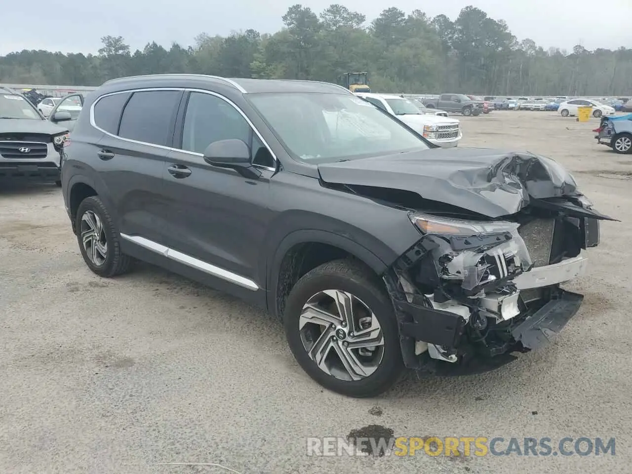 4 fotografías del automóvil dañado 5NMS2DAJ8NH385364 HYUNDAI SANTA FE 2022