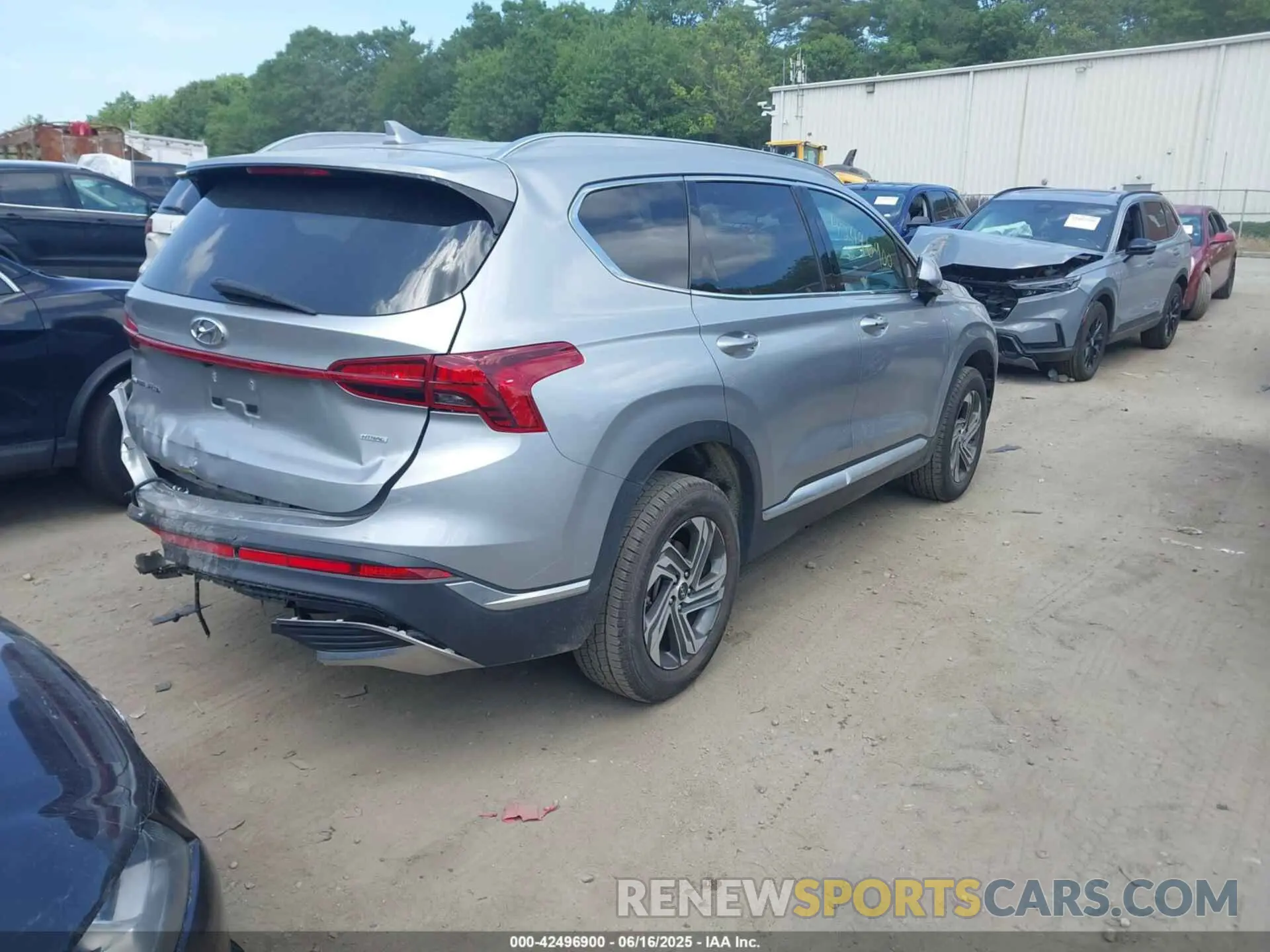 4 fotografías del automóvil dañado 5NMS2DAJ9NH468737 HYUNDAI SANTA FE 2022