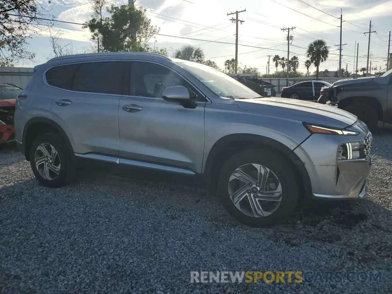 4 fotografías del automóvil dañado 5NMS2DAJXNH459609 HYUNDAI SANTA FE 2022