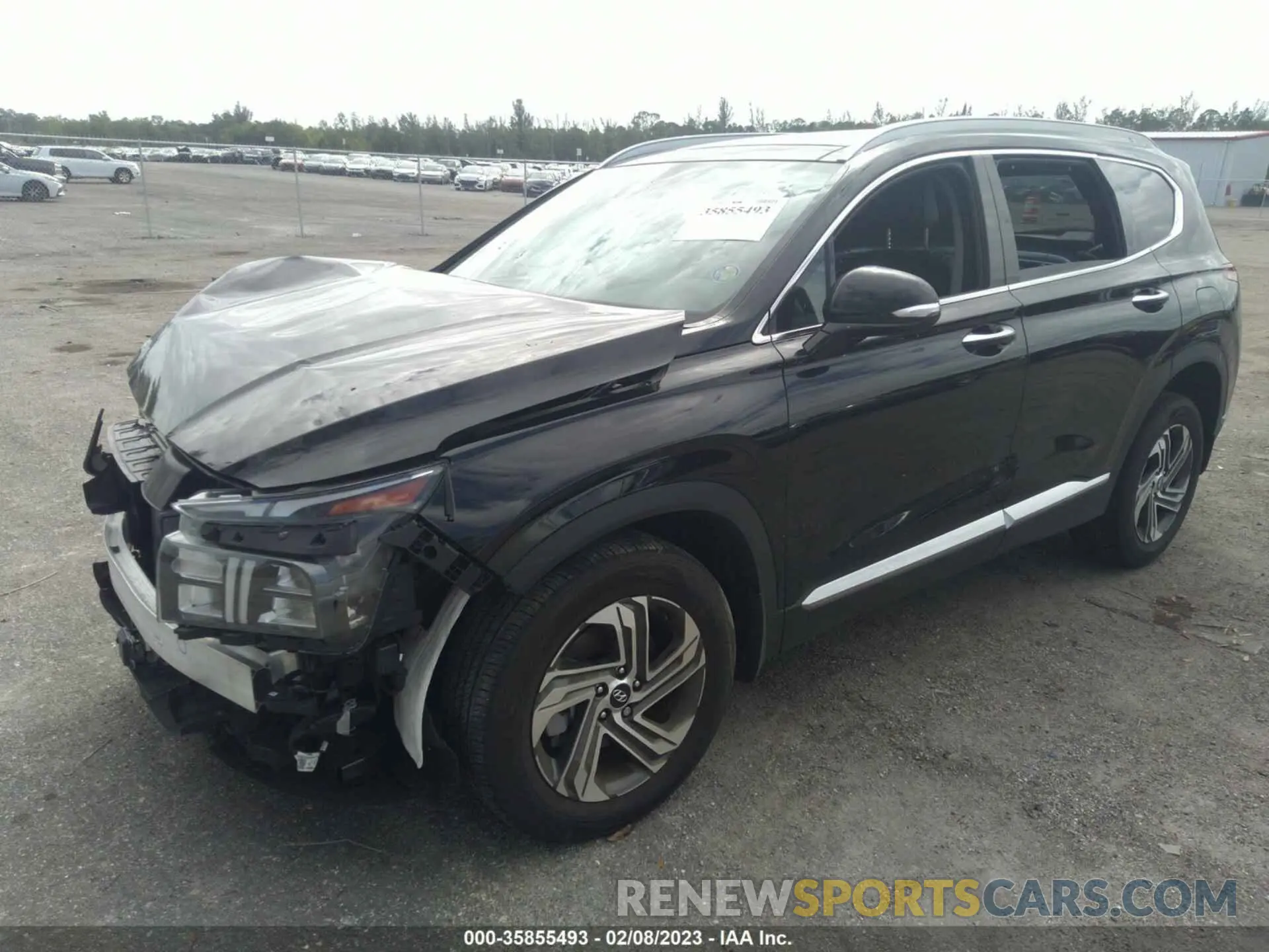 2 fotografías del automóvil dañado 5NMS34AJ5NH464293 HYUNDAI SANTA FE 2022