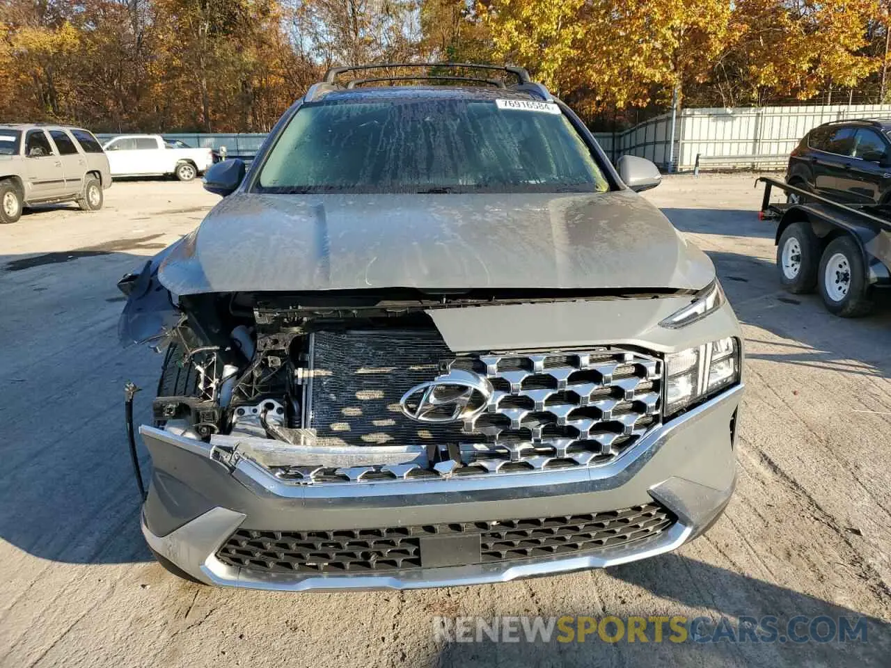 5 fotografías del automóvil dañado 5NMS3DAJ1NH380519 HYUNDAI SANTA FE 2022