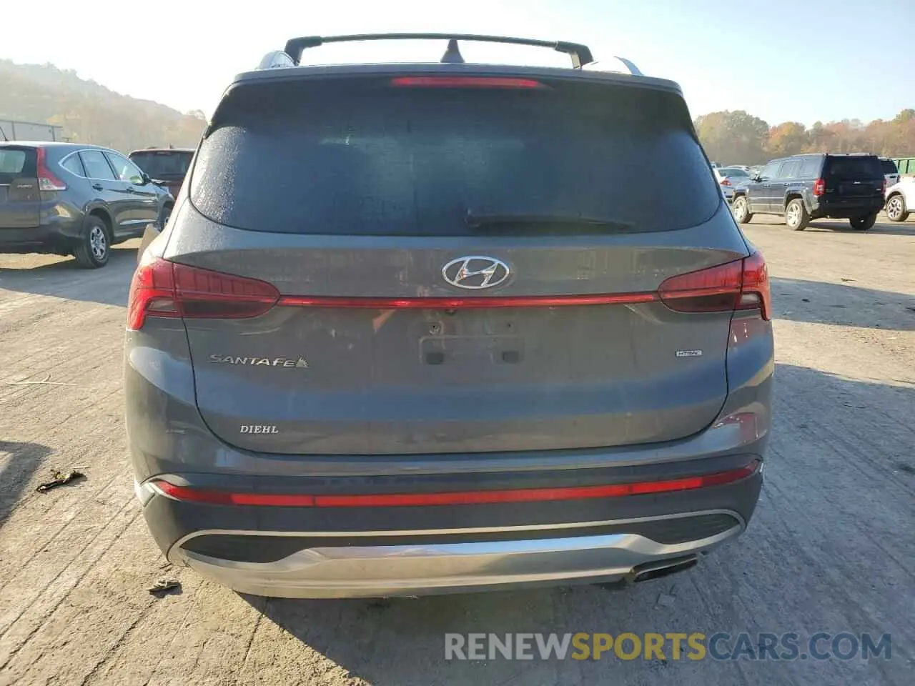 6 fotografías del automóvil dañado 5NMS3DAJ1NH380519 HYUNDAI SANTA FE 2022